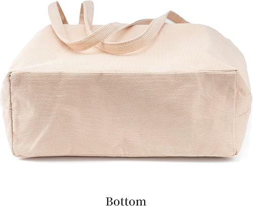 Vista 6 de Linda bolsa de pana para mujer, bolsas de hombro de lona para viajes y compras