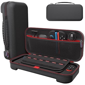 DigiCharge Carry Case for Nintendo Switch 2 Hard Shell Protective Travel Case with Game Card Storage | Shockproof, Compact & Durable | Console & Accessories Organizer