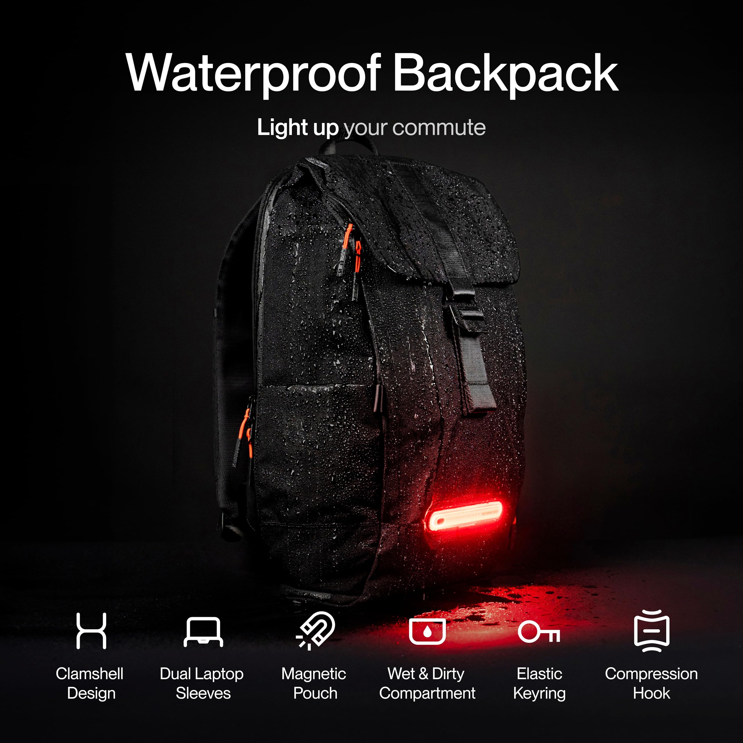 TORCH Mochila Urbana Inteligente 23L | Impermeable, Laptop 16p, Soporte