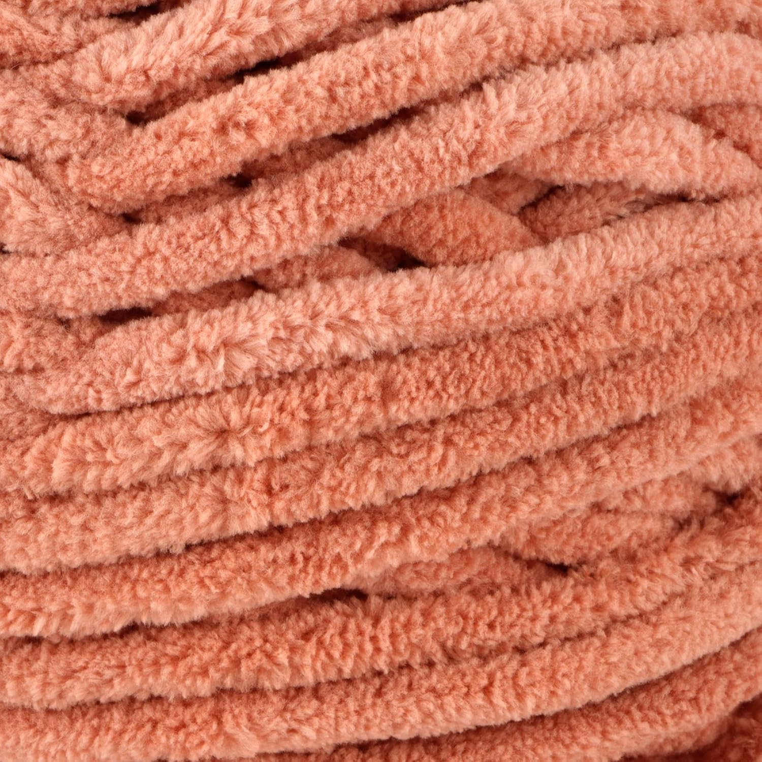 Crafted by Catherine Plush Chenille Yarn for Knitting, Crocheting and Amigurumi - 2 Pack (8.8 oz / 250g, 152 Yards Each Skein), Cork, Gauge 6 Super Bulky