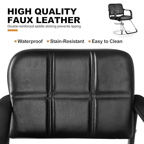 Miniatura 4 de Artist hand Silla de peluquero hidráulica Silla de salón para estilista Tatuaje Silla Champú Equipo de salón