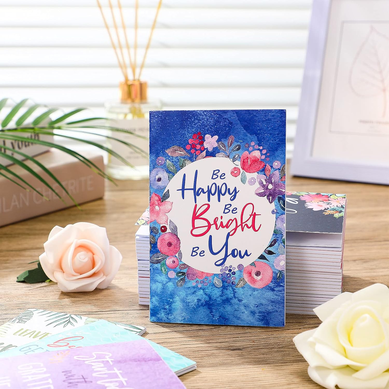 Containlol 24 Pcs Inspirational Notebooks Bulk Gifts for Christmas Small Journals for Women Bulk Mini Notepads Notebooks Motivational Notepads for Teachers Office Travel, 12 Styles(Lovely Style) - Image 5