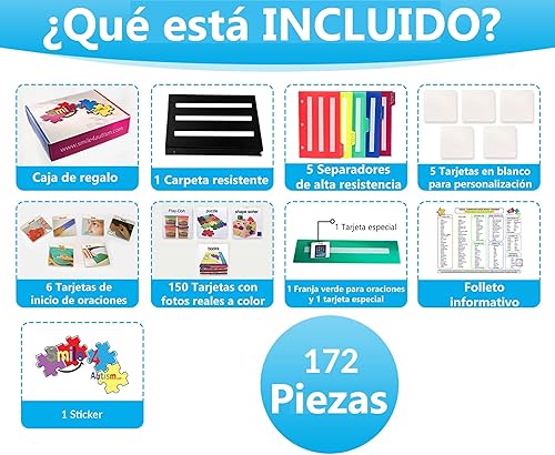 Miniatura 3 de Español Pecs libro para autismo, Discurso, idioma, hiperactividades, Comunicación, ABA, habla y apraxia