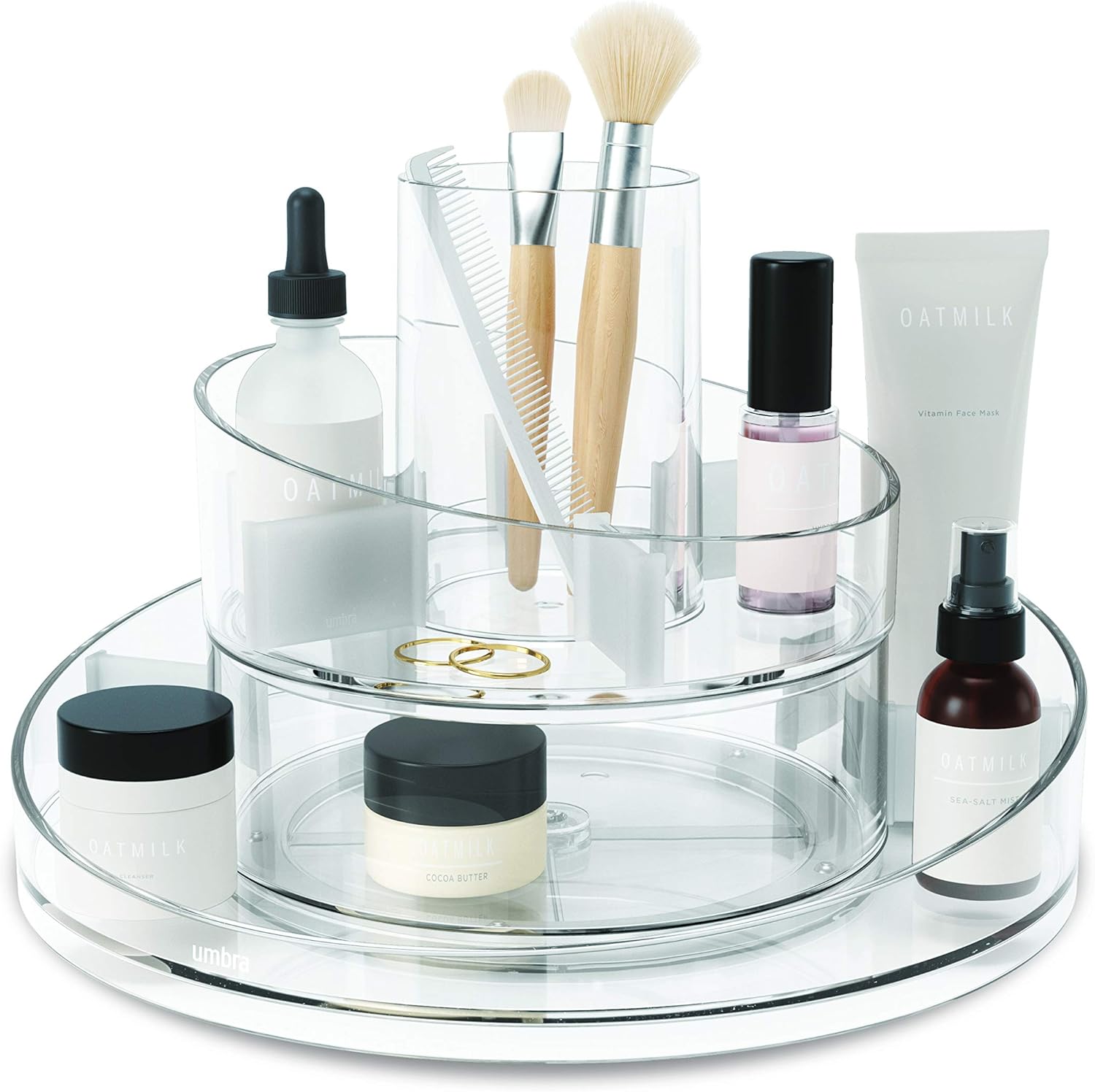 Umbra Cascada Makeup Organizer, Regular, Clear : Beauty & Personal Care