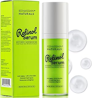 Anti-Wrinkle Retinol Serum for Face: Anti Aging Firming Skin Treatment with Hyaluronic Acid & Collagen - Deep Hydration Facial Care for Women Over 30，Daily & Night Use, 1.0 fl.oz