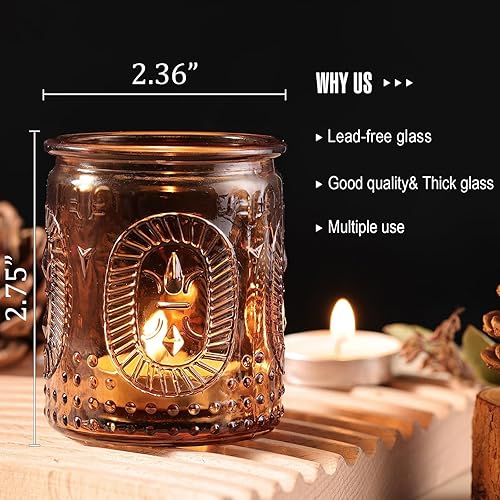 Miniatura 7 de 12 portavelas votivas de TripodBird  Portavelas de cristal, decoración de mesa de boda, candelabros para regalo, decoración de mesahabitación