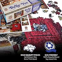 Vista 6 de Masterpieces 550 Piece Jigsaw Puzzle For Adults, Family, Or Kids - Rock & Rolla Diner - 18"x24