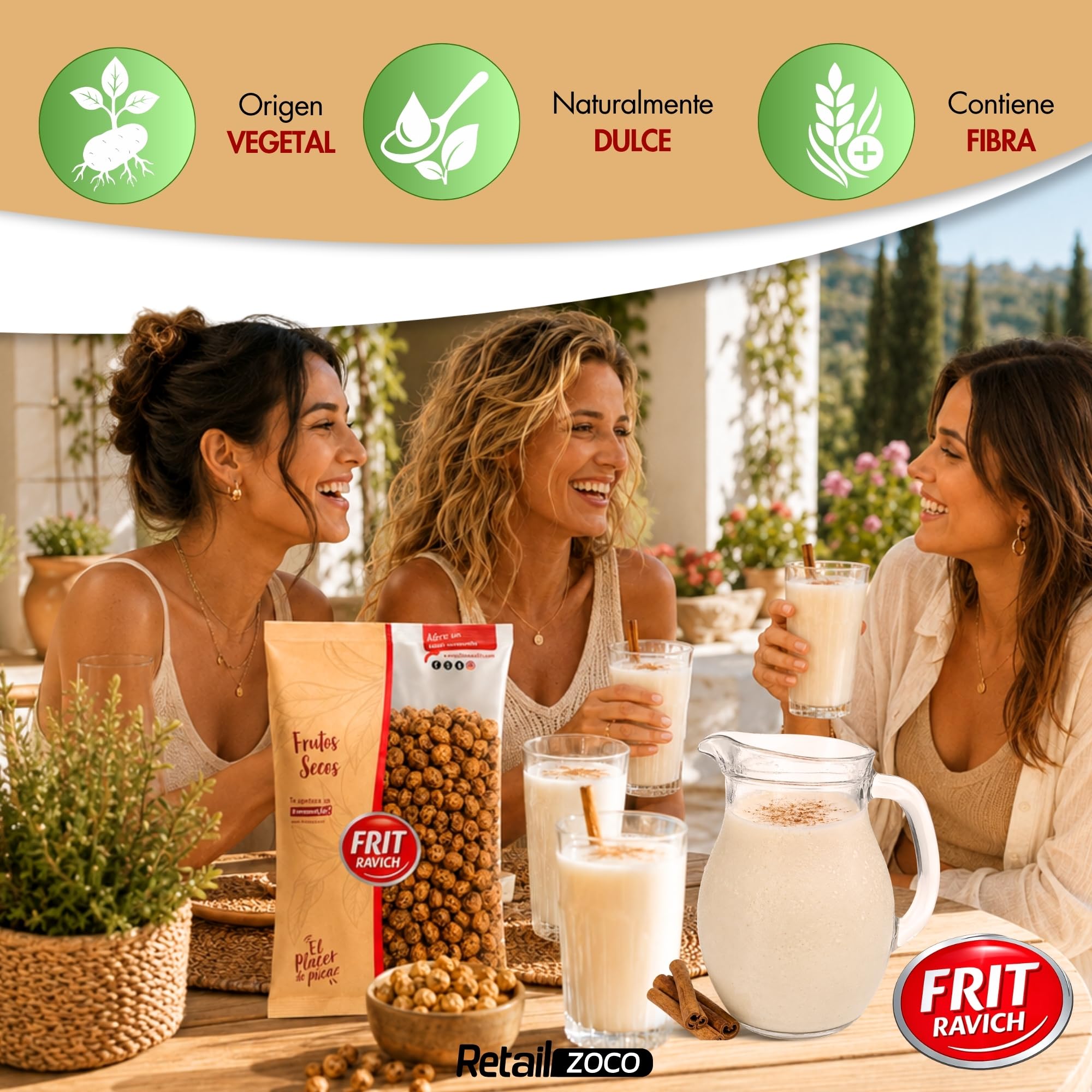 Chufas Grandes, Sin Gluten, Veganas, ricas en fibra, lo que contribuye a una buena digestión y ayuda a mantener un sistema digestivo saludable, Ideal Horchata Casera y Snacks, Contiene 1 bolsa de 1 Kg