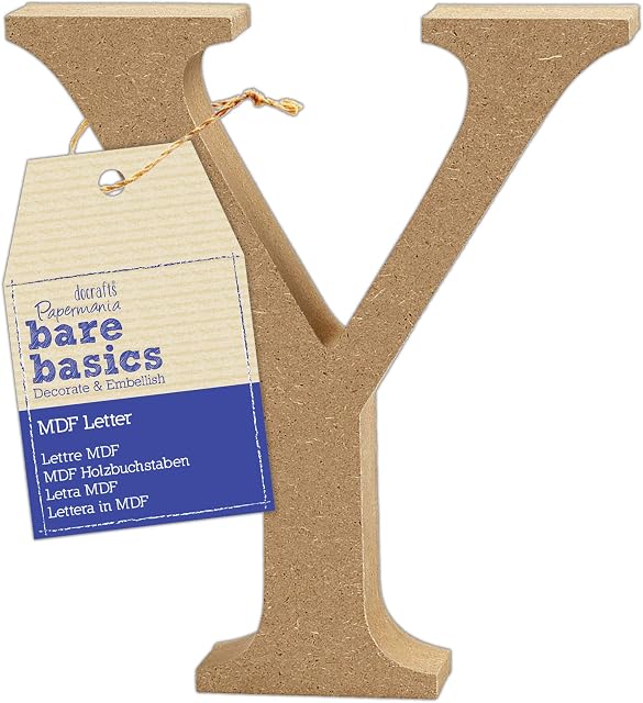 MDF Letter (1 piece) - Bare Basics - Y