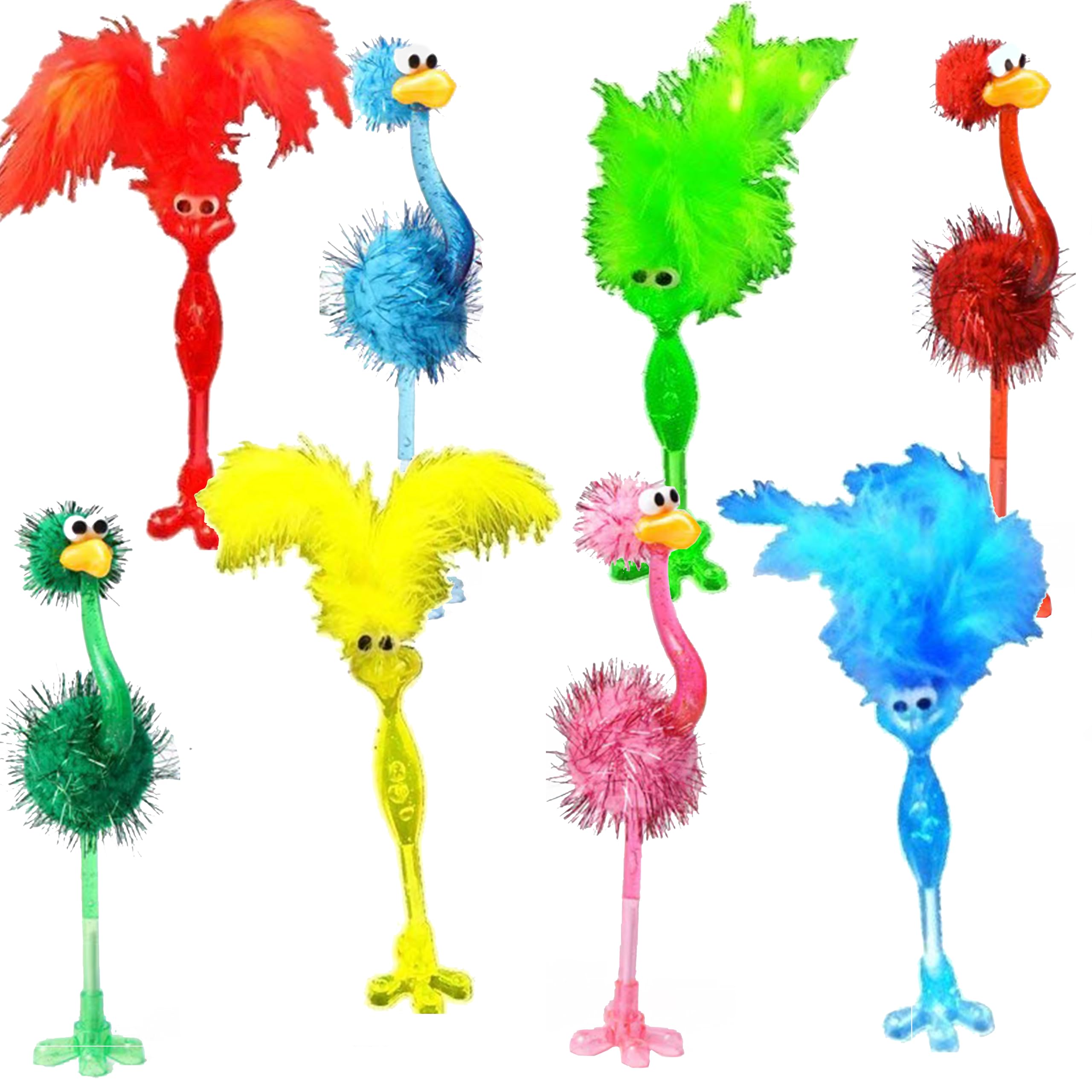 BAIVYLE 12 Pack Cute Flamingo Pens Bulk Fun Toys - Fun Cool School Supplies for Girls | Perfect Back to School Gifts for Kids, Carnival Party Favors,