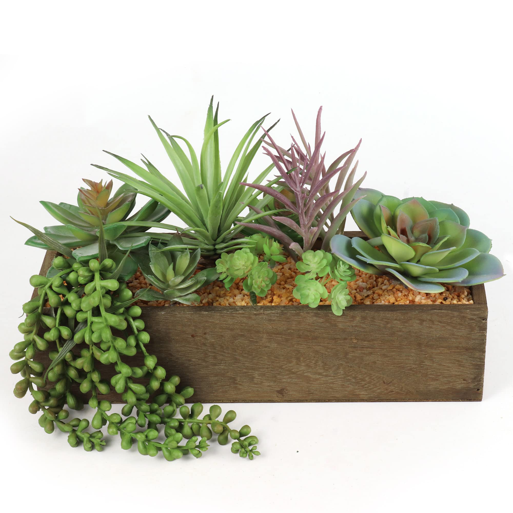 Amazon.com: Larksilk Boxed Succulent Assortment Set of 6  3" Tall  Realistic Faux Succulent Plants for Home & Office Decor : Home & Kitchen