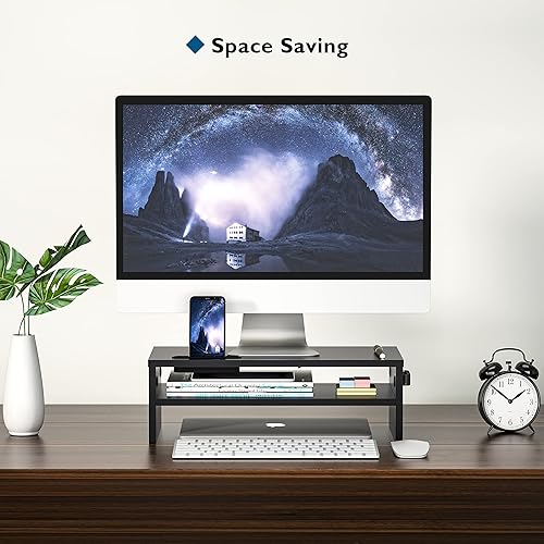 Miniatura 3 de 1home soporte elevador para monitor de computadora o computadora portátil, Negro