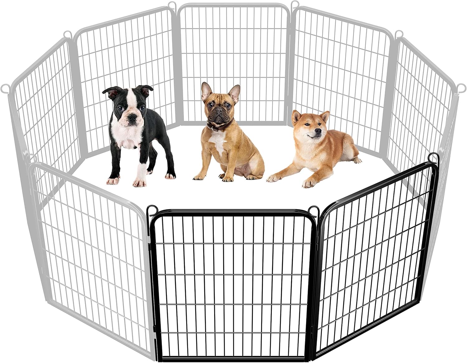 Yaheetech Dog Playpen Outdoor, 2 Panel Dog Fence 32