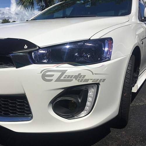 Miniatura 7 de EZAUTOWRAP kit de herramientas libre de brillo verde esmeralda faro trasero luz antiniebla marcador lateral vinilo tinte película autoadhesivo,