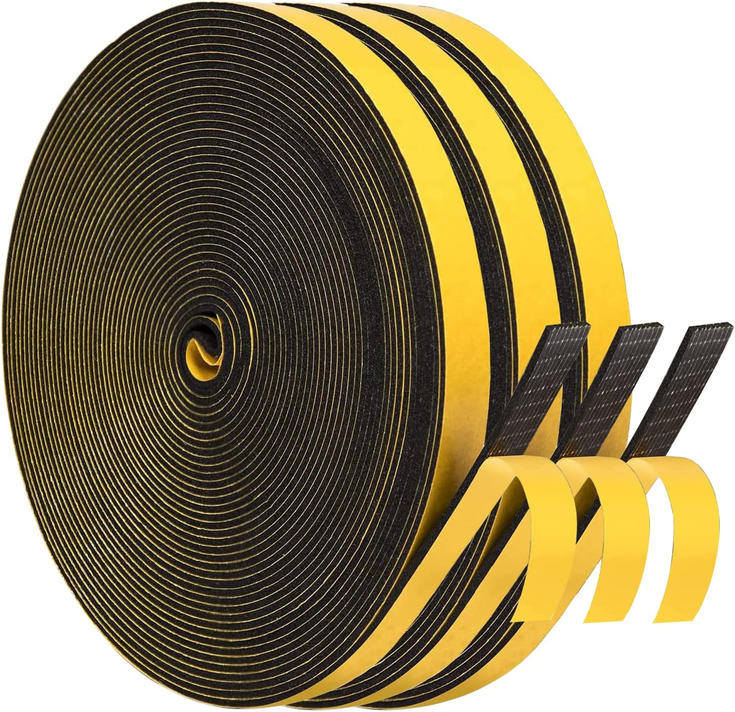 Ruban Adhésif Mousse EVA Noir - 10m X 20mm X 1mm - Pour Joints Et Calfeutrage