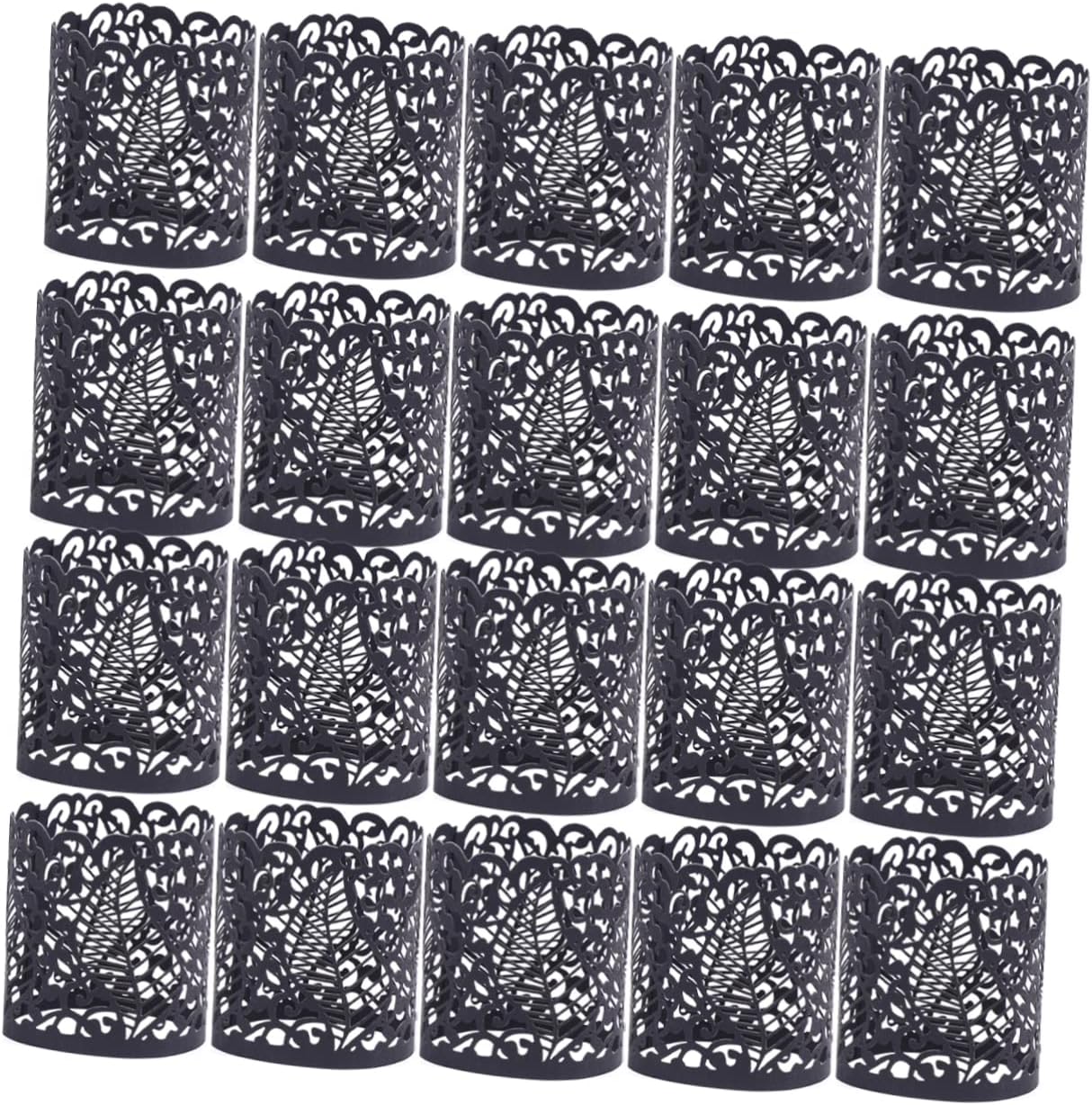 Cabilock 60pcs Lamp Cover for Led Candles Decorative Candle Light Wrapper for Birthday Parties Weddings and Events Creates Beautiful Shades and Flickering Effects