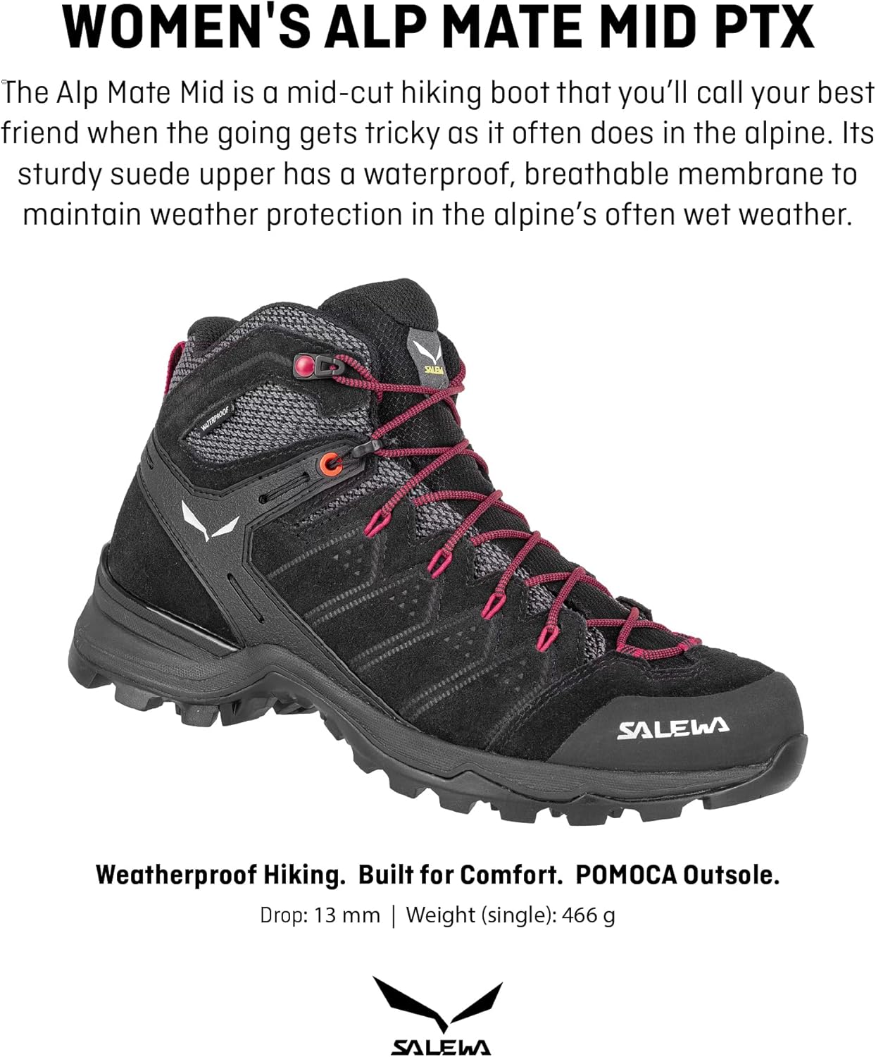 Salewa Men's Alp Mate Mid Waterproof Trekking & Hiking Boot
