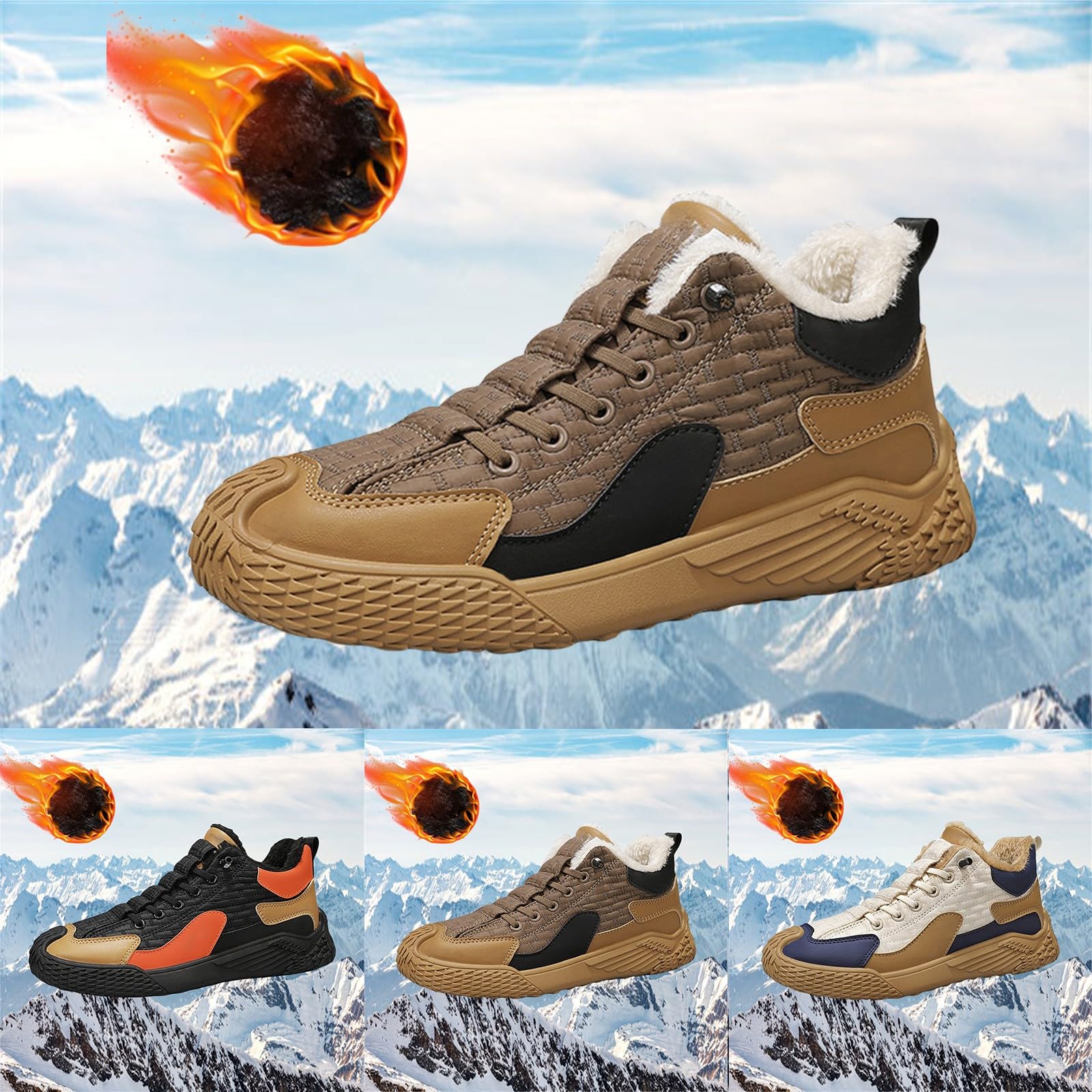 Winterschuhe Herren Fleece, Sportschuhe Herren Winter, Schneeschuhe Mit