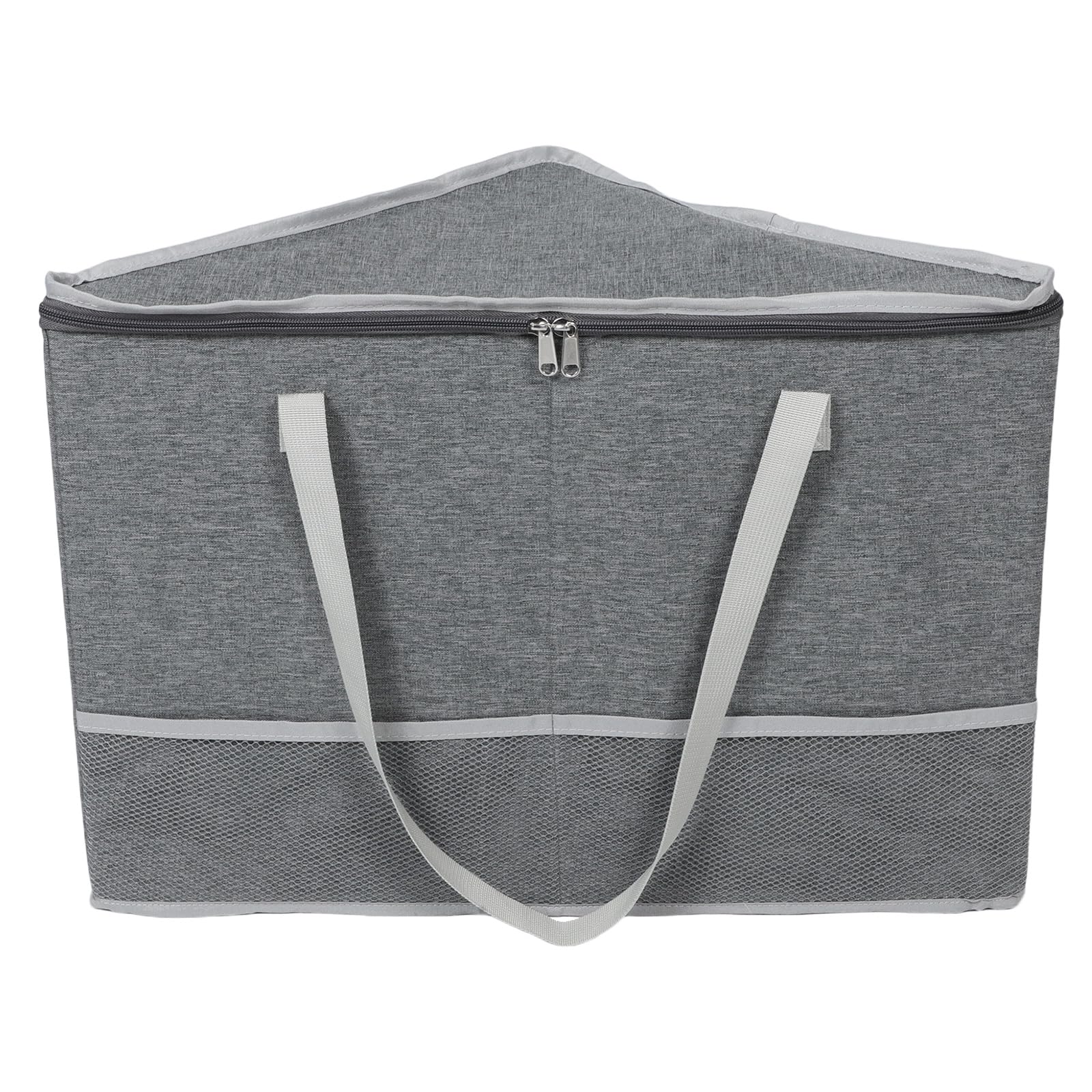 Mikikit Scatola Armadio con Coperchio in Impilatore Organizer per Grucce Contenitore Salvaspazio per Lavanderia Organizer Rigido per Appendiabiti con Cerniera