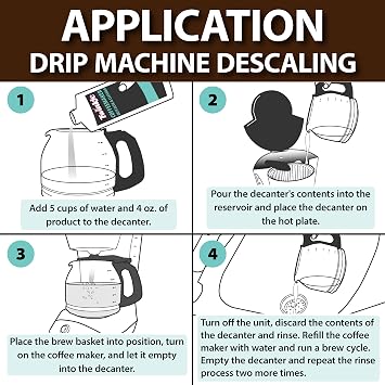 Twinkle Product Title Coffee Maker Cleaner (8 Fl Oz.) - Automatic Drip & Single Serve Coffeemaker Descaler/Removes Mineral, Hard Water, Lime, Calcium Deposits/Improves Brewing Time & Coffee Taste