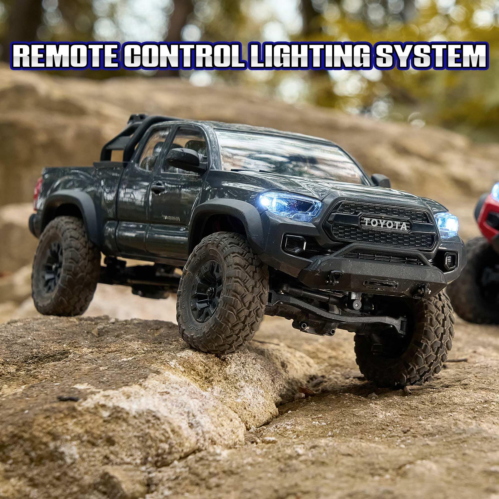 ホビーラジコン FMS 1/24 TOYOTA TACOMA FMS 1/24 FCX24MS Toyota Tacoma S RC Crawler, Officially Licensed
