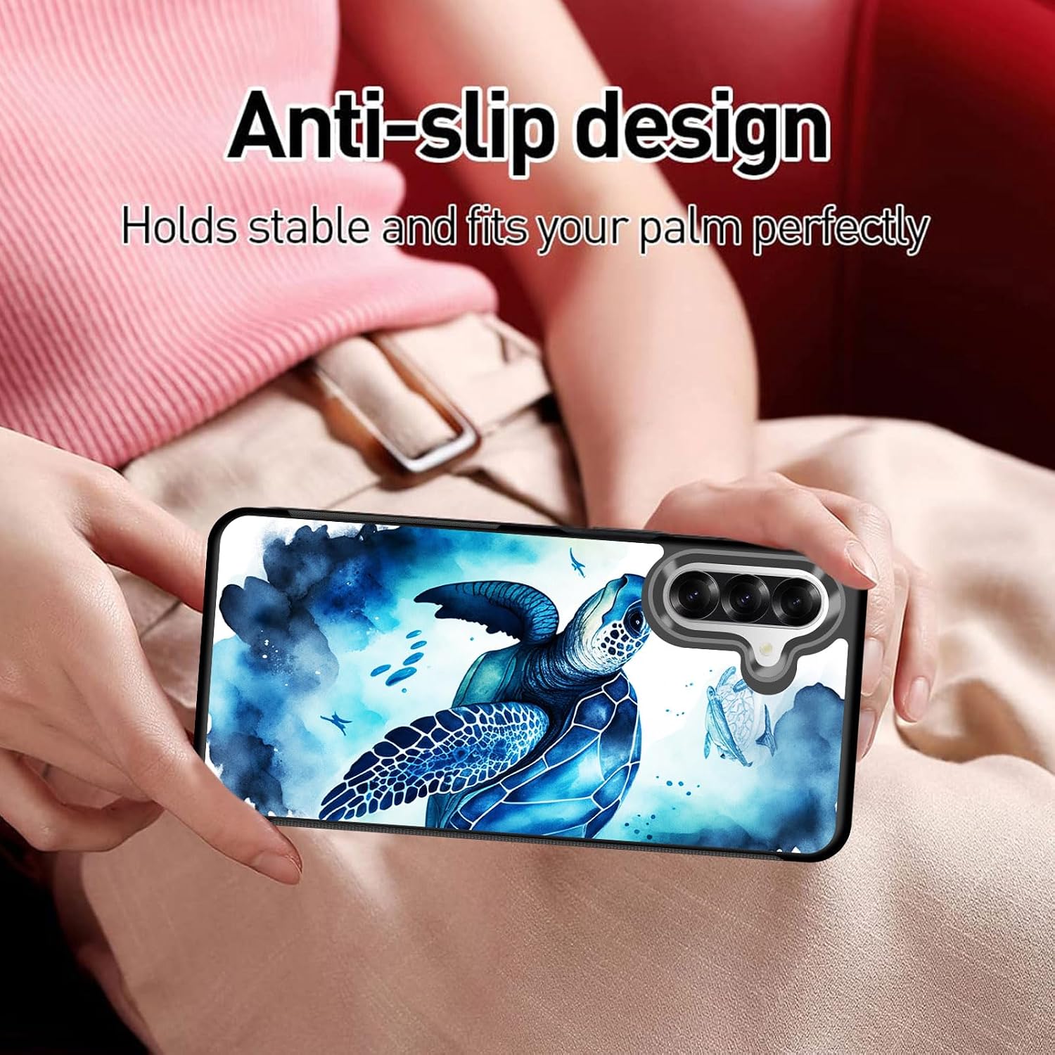for Galaxy A17 5G Case,Slim Anti-Scratch Architecture TPU Shockproof Protective Case Cover for Samsung Galaxy A17 5G 6.7" 2025,Colorful Sea Turtle image 4