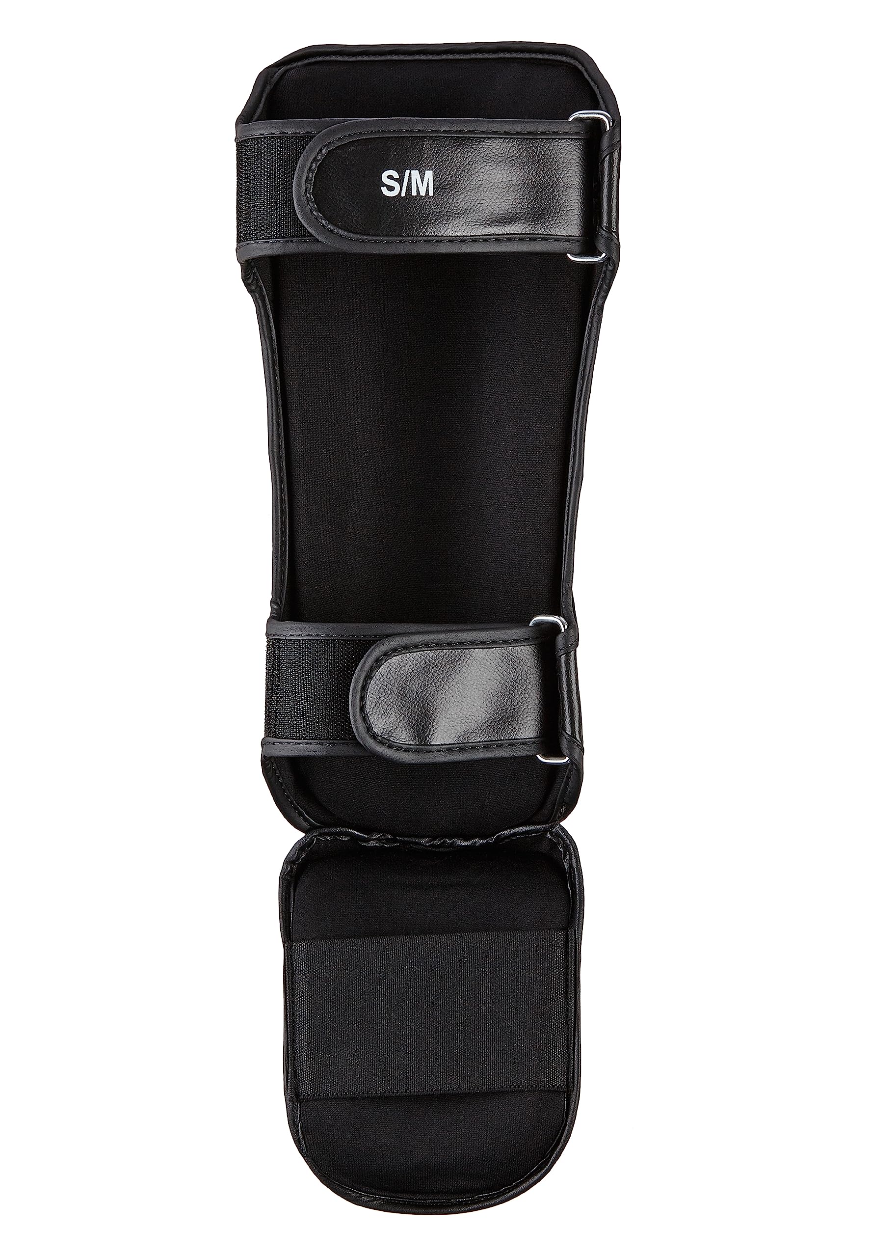 BENLEE Schienbeinschoner aus Kunstleder (1 Paar) Guardian Black S/M & Elastische Boxbandage 3,0m