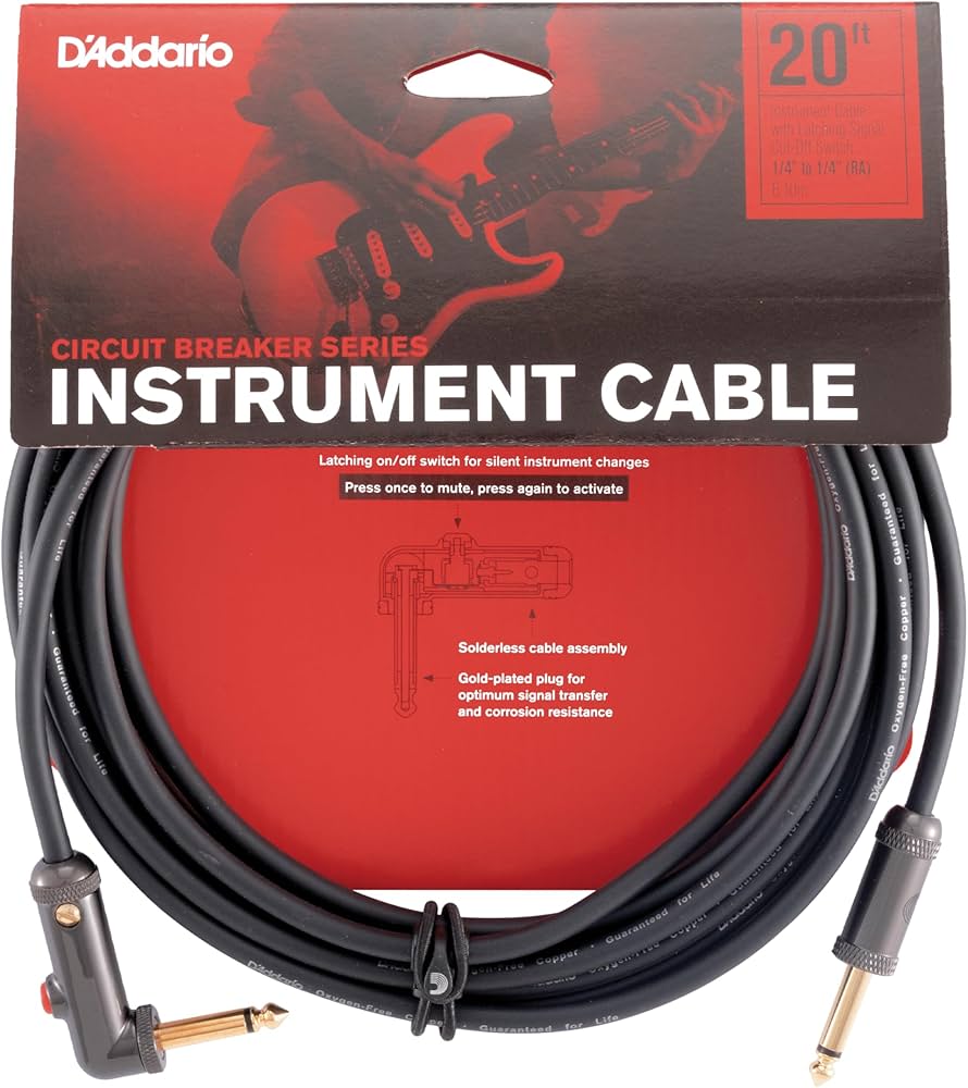 Amazon.com: D'Addario Guitar Cable - Guitar Lead - Circuit Breaker