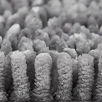 Vista 2 de TOWN & COUNTRY BASICS Spa Step Noodle - Cubierta sólida para tapa de inodoro de baño, afelpada, suave y absorbente, lavable a máquina, color blanco