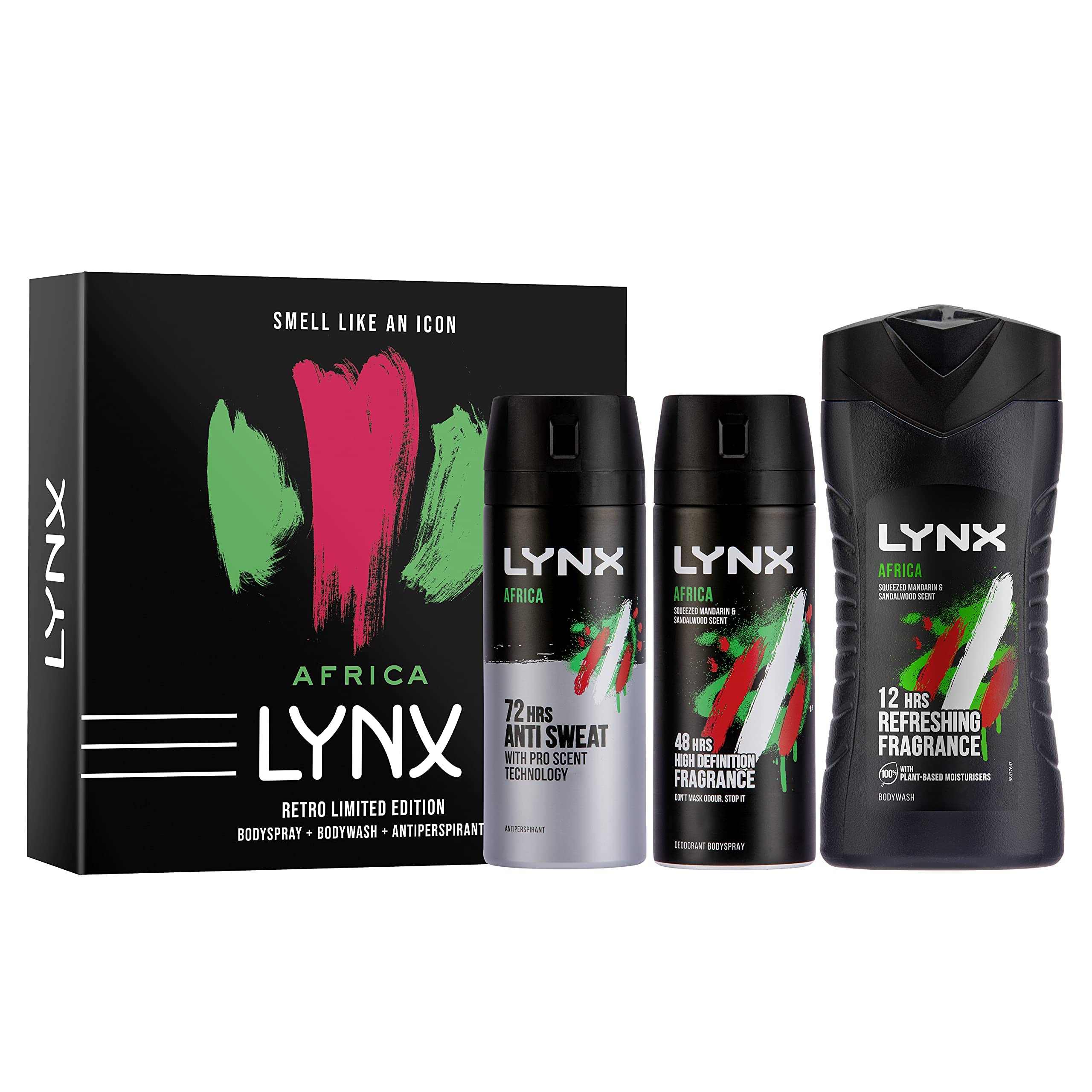 Lynx Africa Retro Limited Edition Trio AntiPerspirant Deodorant for