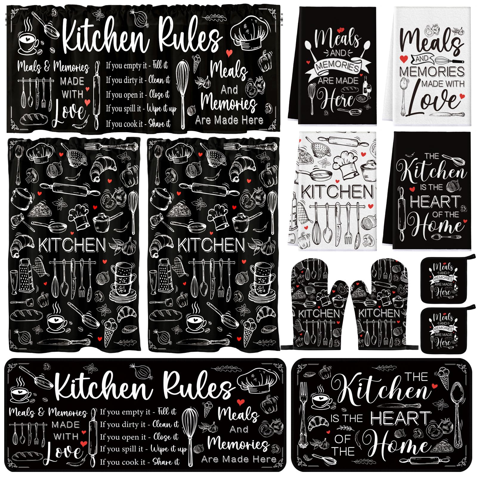 Fall Thanksgiving Kitchen Decor Set - 13 Pcs -21 Fall Thanksgiving Kitchen Decor Set - 13 Pcs -21