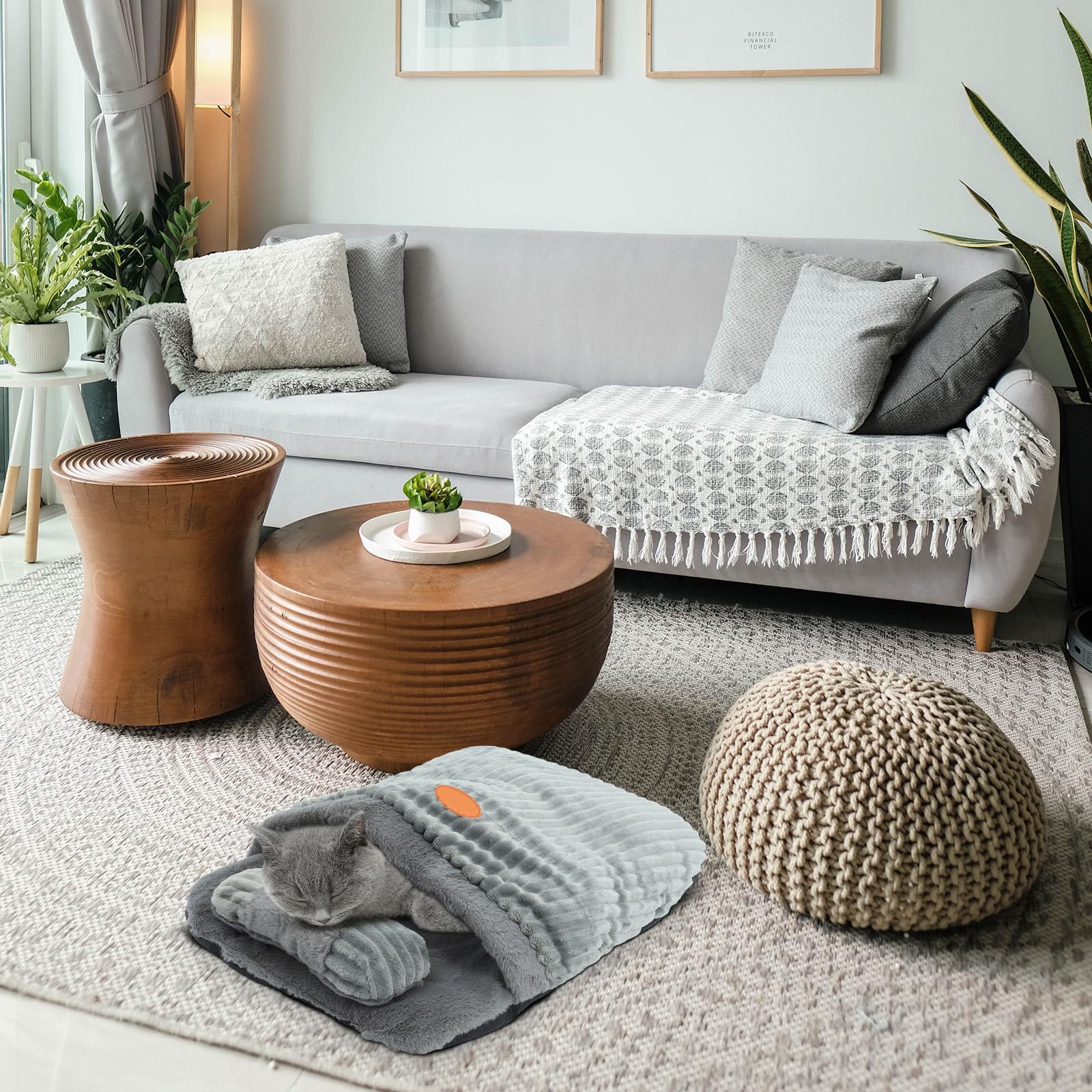 Nid Coton et Couchage pour Chat Paquet en Chaud