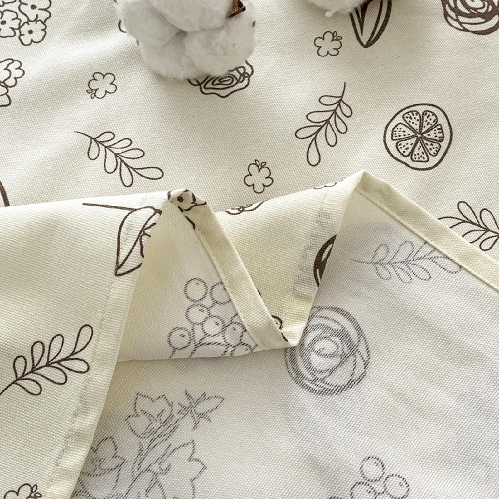 Bettlaken ohne Gummizug 245x270cm braune Blumen | Baumwolle,Geblümt,Extra großes Bettlaken,Ganzjahres,mit 2 x Baumwolle Kissenbezug von 50x75cm,Pflegeleichtes