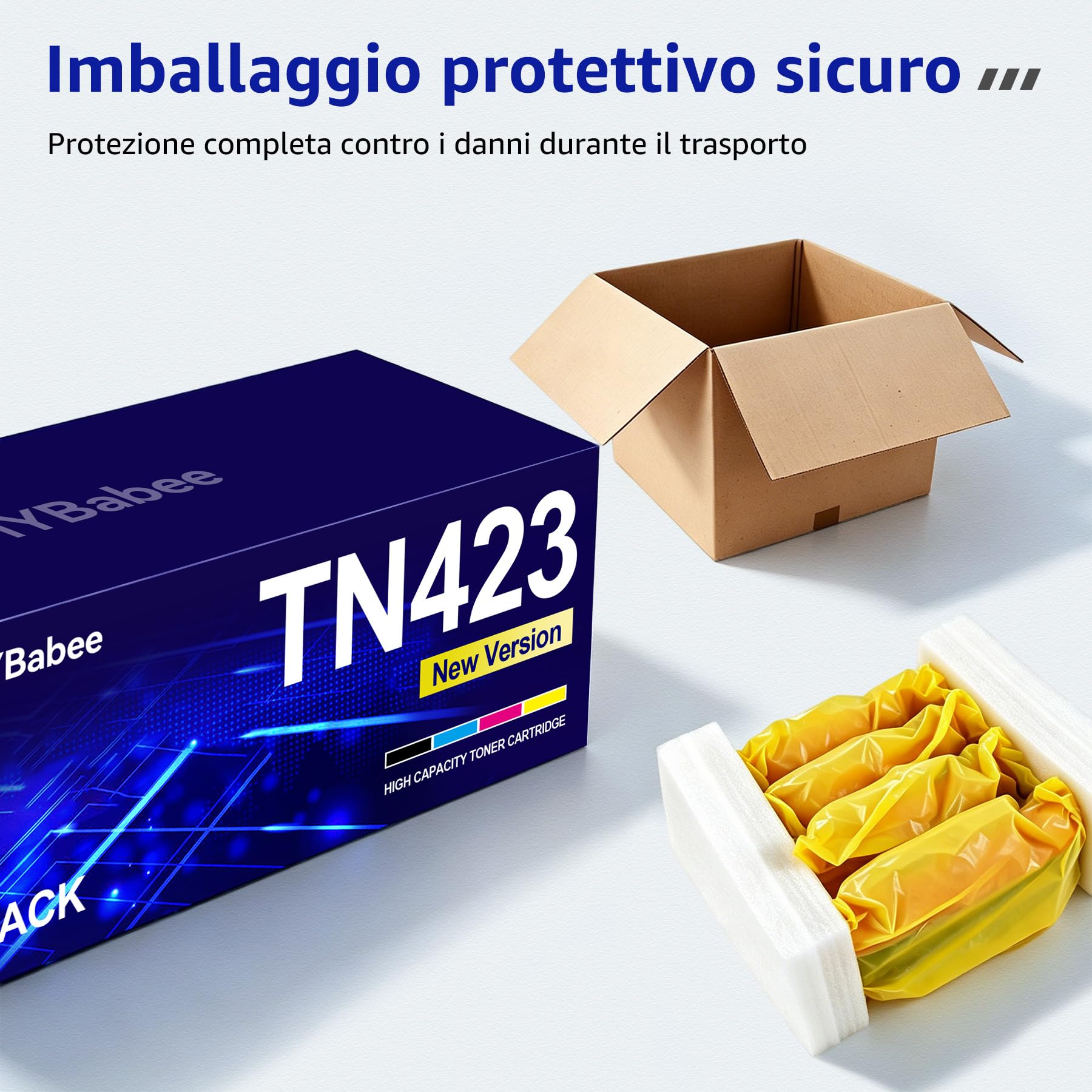 TN423 MFC-L8690CDW Cartucce di Toner Compatibili con Brother TN-423 TN-421 | per Brother MFC-L8690CDW MFC-L8900CDW HL-L8260CDW HL-L8360CDW DCP-L8410CDW TN421 TN-423BK Toner（Nero Ciano Giallo Magenta）