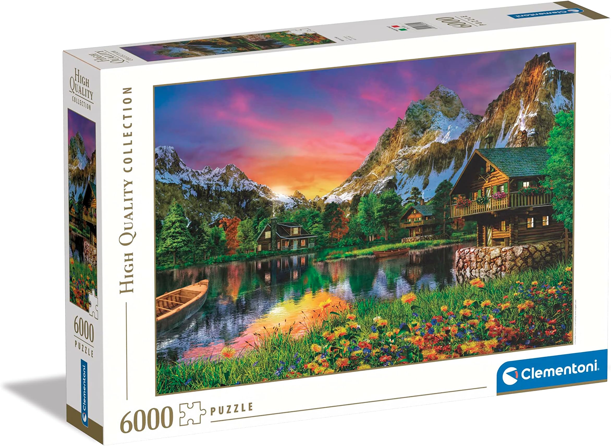 Clementoni 36531 Collection Alpine Lake 6000 Pieces, Jigsaw Puzzle for Adults-Made in Italy, Multi-Coloured