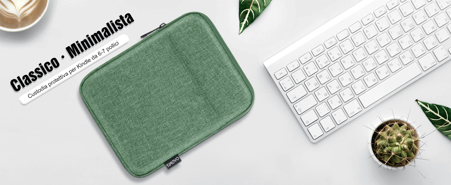 Custodia Per Kindle 6-7 Pollici TiMOVO - Doppia Tasca, Blu Pavone, Per Paperwhite E Oasis - Foto 4