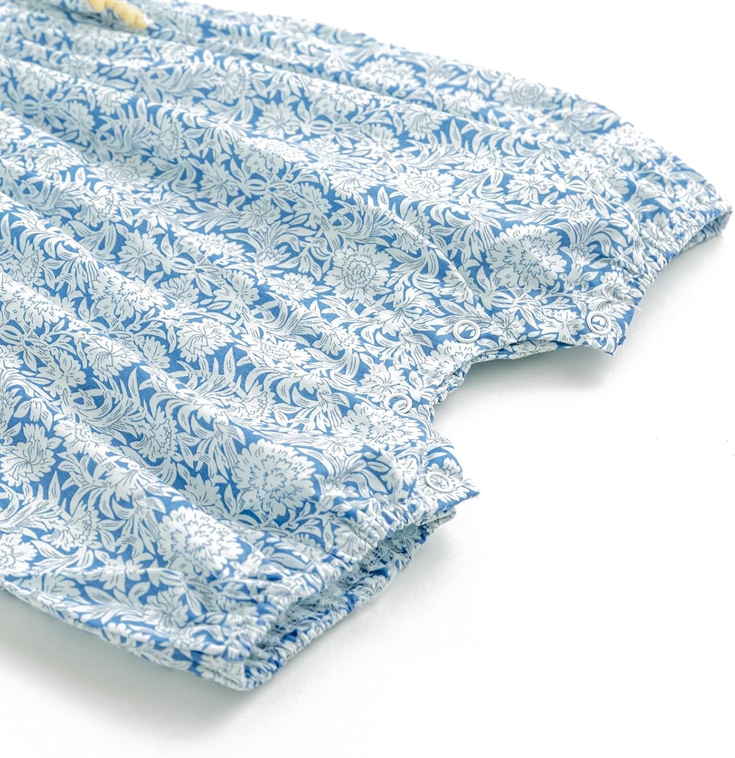 Simplee kids Baby Infant Girls Summer Romper Bodysuit Summer Cotton Ruffle Sleeve Floral Onesies for24 Months Pink - Image 5