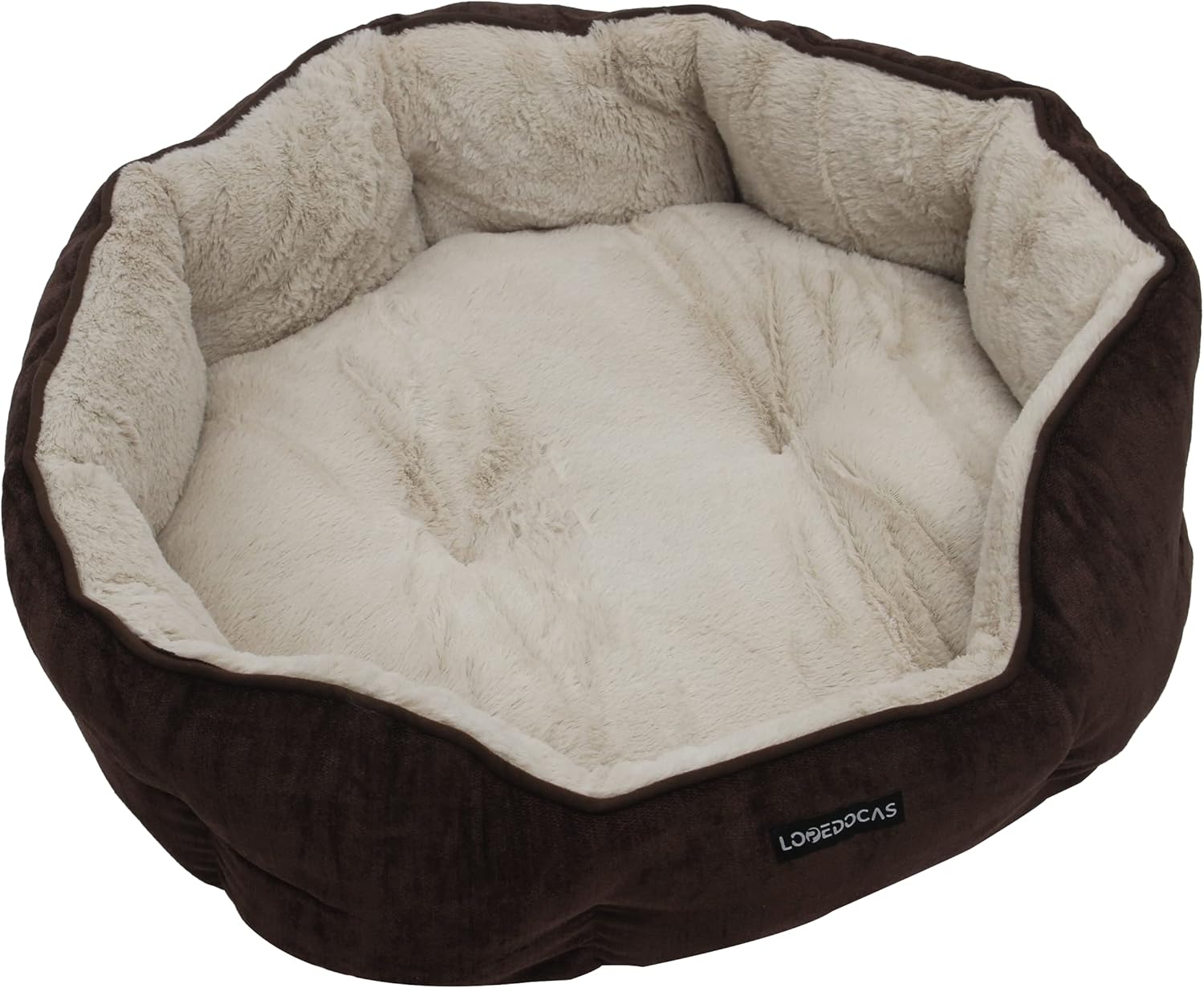 LOPEDOCAS Round Dog Beds for Large Dogs Washable, Filling