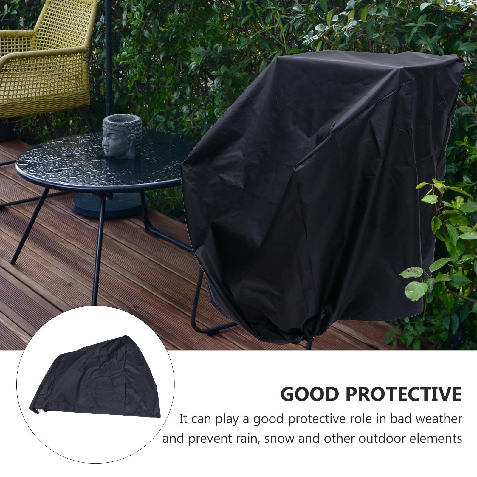 Totority Copertura Facile da e Oxford 210d in Resistente per Giardino Sedie da Coprire e Protezione per Mobili da Esterno Condizioni Atmosferiche Avverse