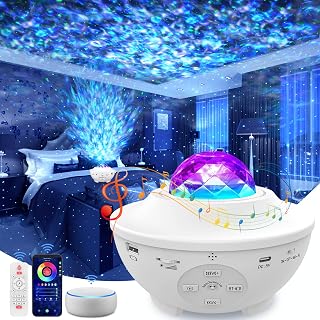 Star Projector,galaxy Projector,Bluetooth Speaker,Smart Wifi Remote Control USB Light Projector,Work With Alexa & Google Asistant, Galaxy Light Suitable for Party Ceiling Stage Game Room Birthday Gift