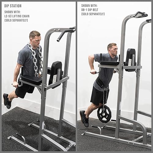 Miniatura 7 de Valor Fitness Power Tower - Estación de inmersión - Entrenamiento funcional - Pull Ups Chin Ups Rodilla Levanta Pierna Levanta Dips Machine Push Ups