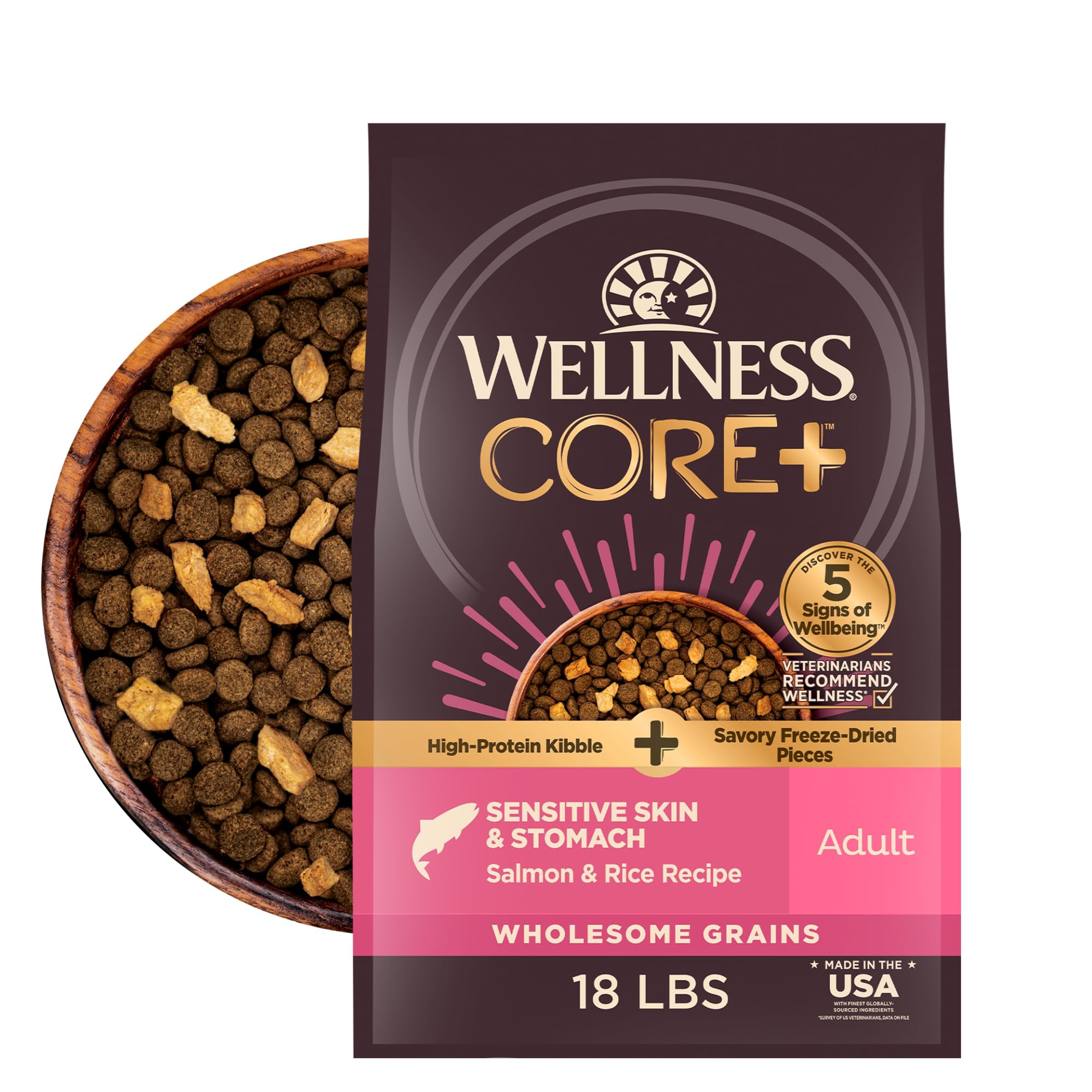 Wellness CORE+ Sensitive Skin and Stomach Adult Dry Dog Food