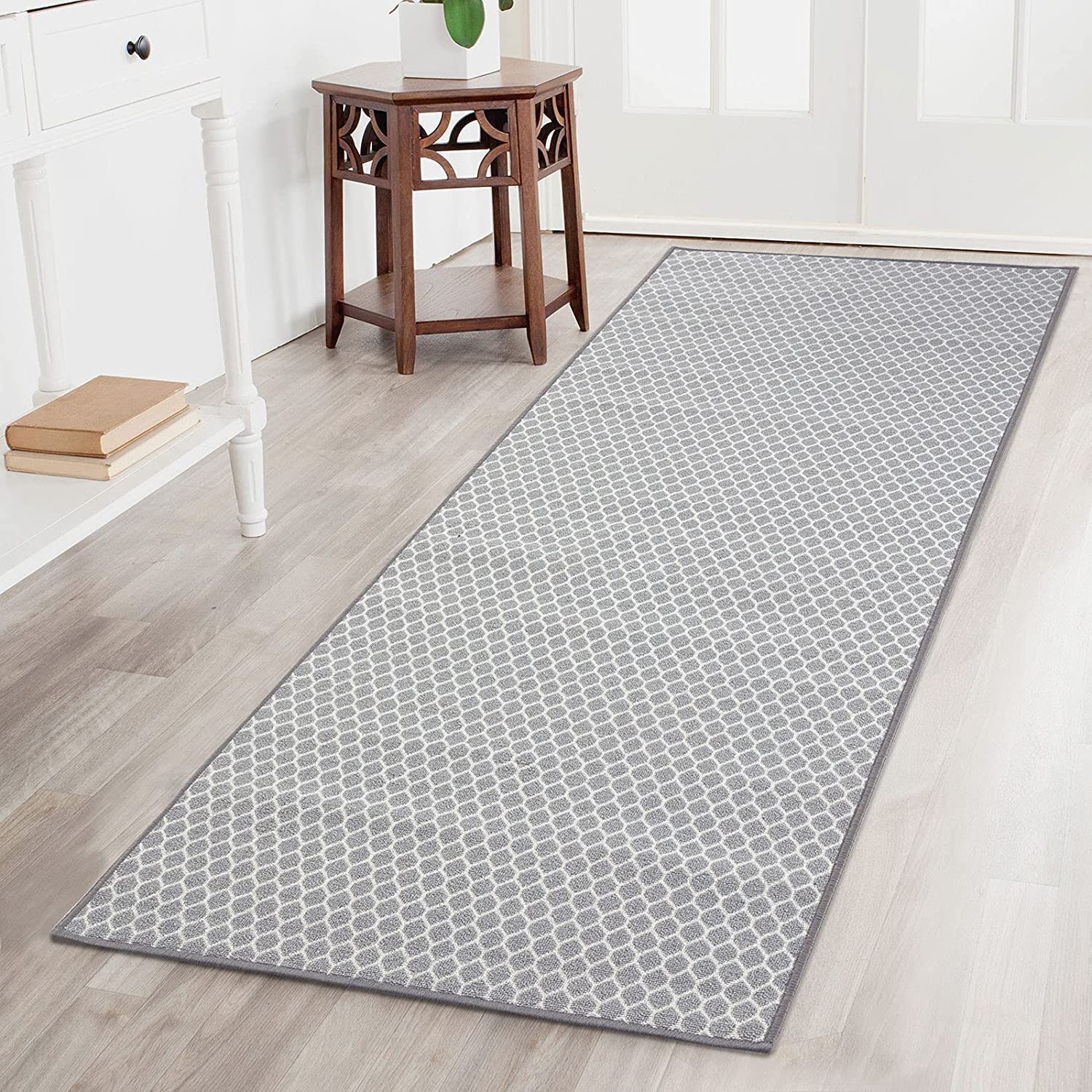 Floordirekt Teppichläufer Tralee 80 x 800 cm - Läufer für Küche, Flur & Wohnraum - Feinschlingen Teppich - rutschfest & antistatisch - Küchenläufer Flurteppich Flurläufer
