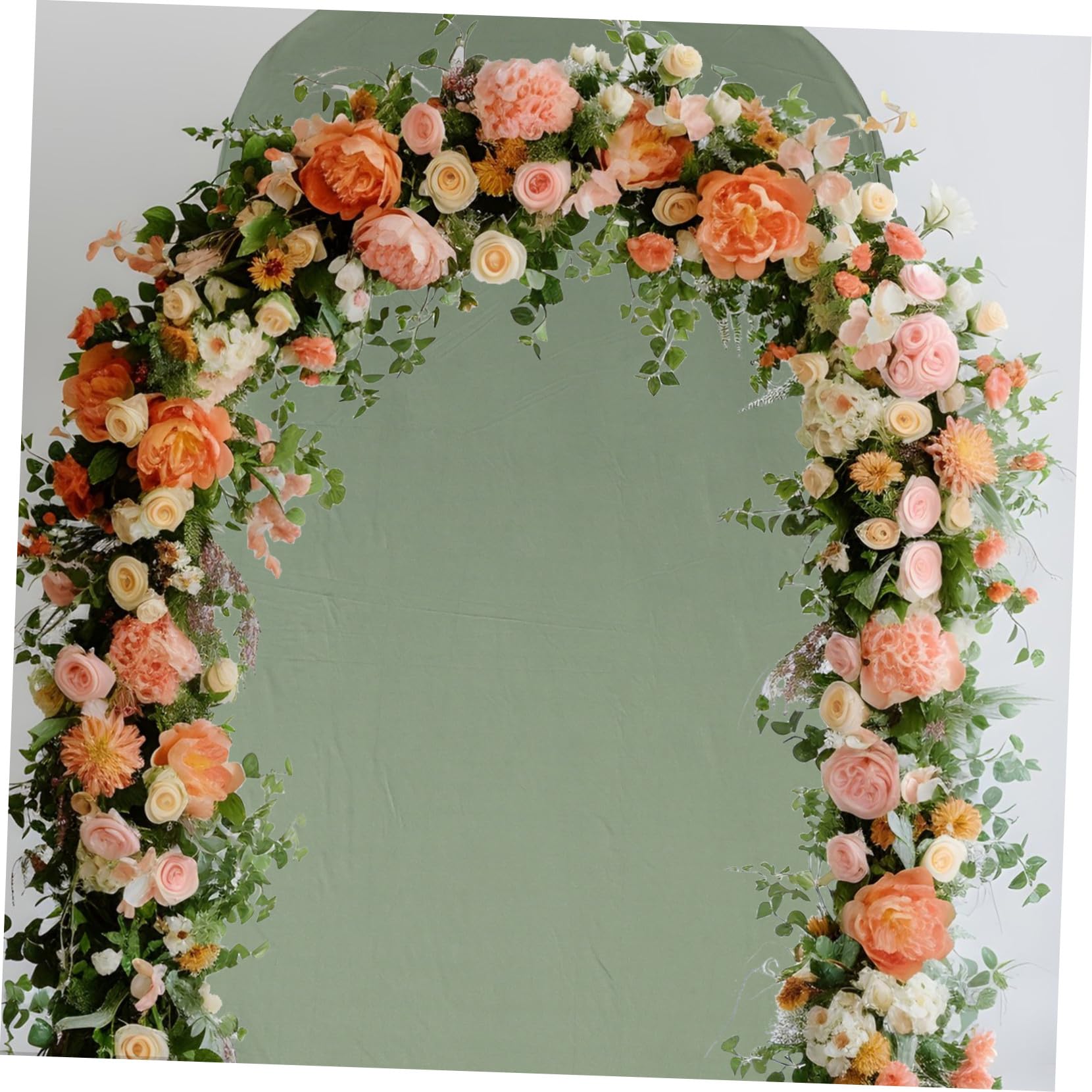 Operitacx Copertura a U in Poliestere per Decorazioni Matrimonio e Feste Tessuto Antirughe per Fondale Stand Adatta per Cerimonie e Party