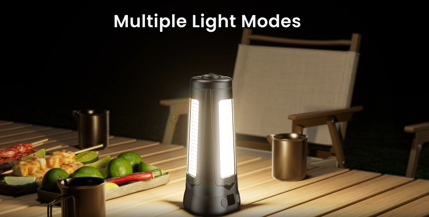 15000 MAh Lampada Da Campeggio LED Ricaricabile – 5500 Lumen, Treppiede Telescopico, 3 Teste Regolabili, Impermeabile IP65, Per Cantieri, Garage E Emergenze