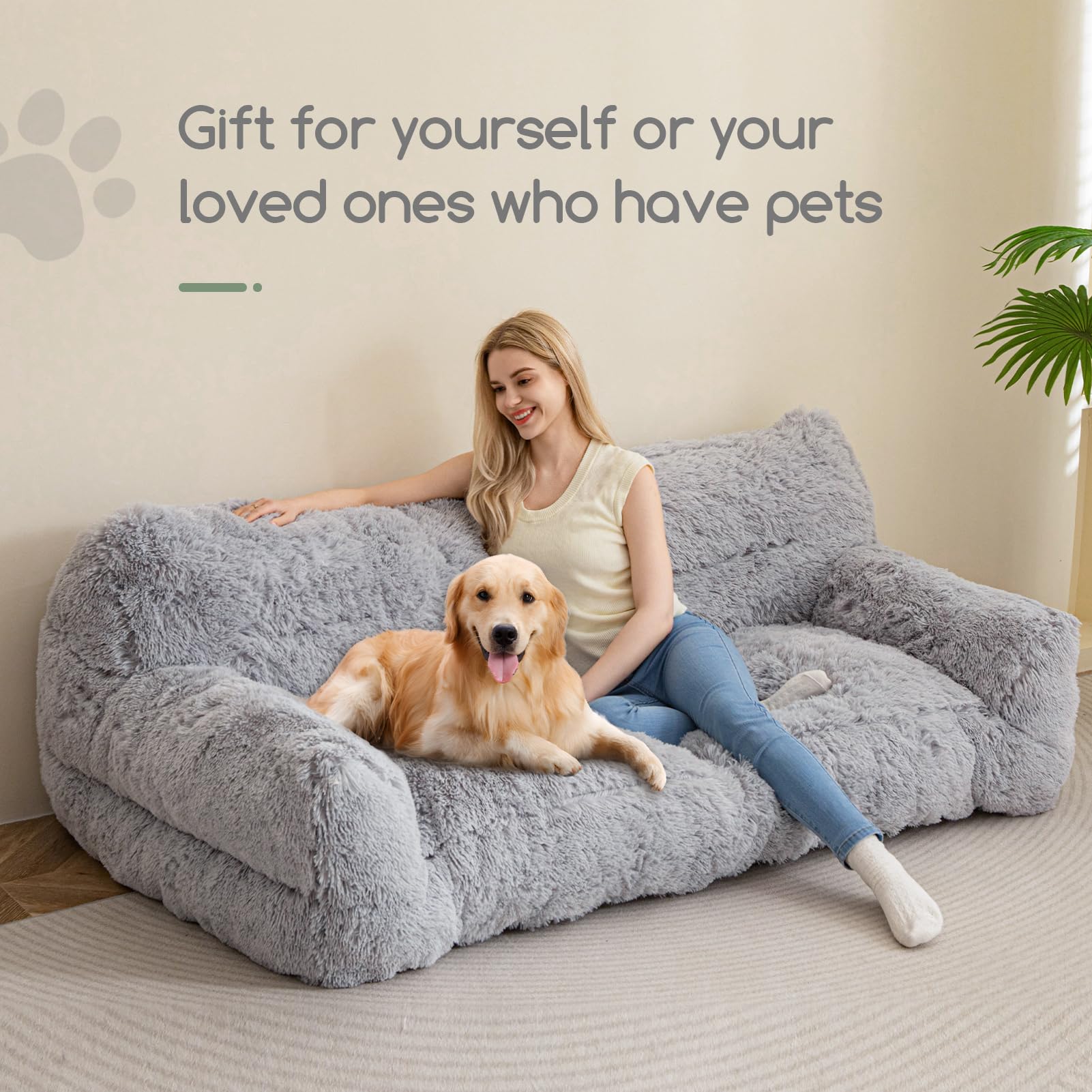 Amazon.com : HIGOGOGO Giant Human Dog Sofa Bed, Big Comfy Floor