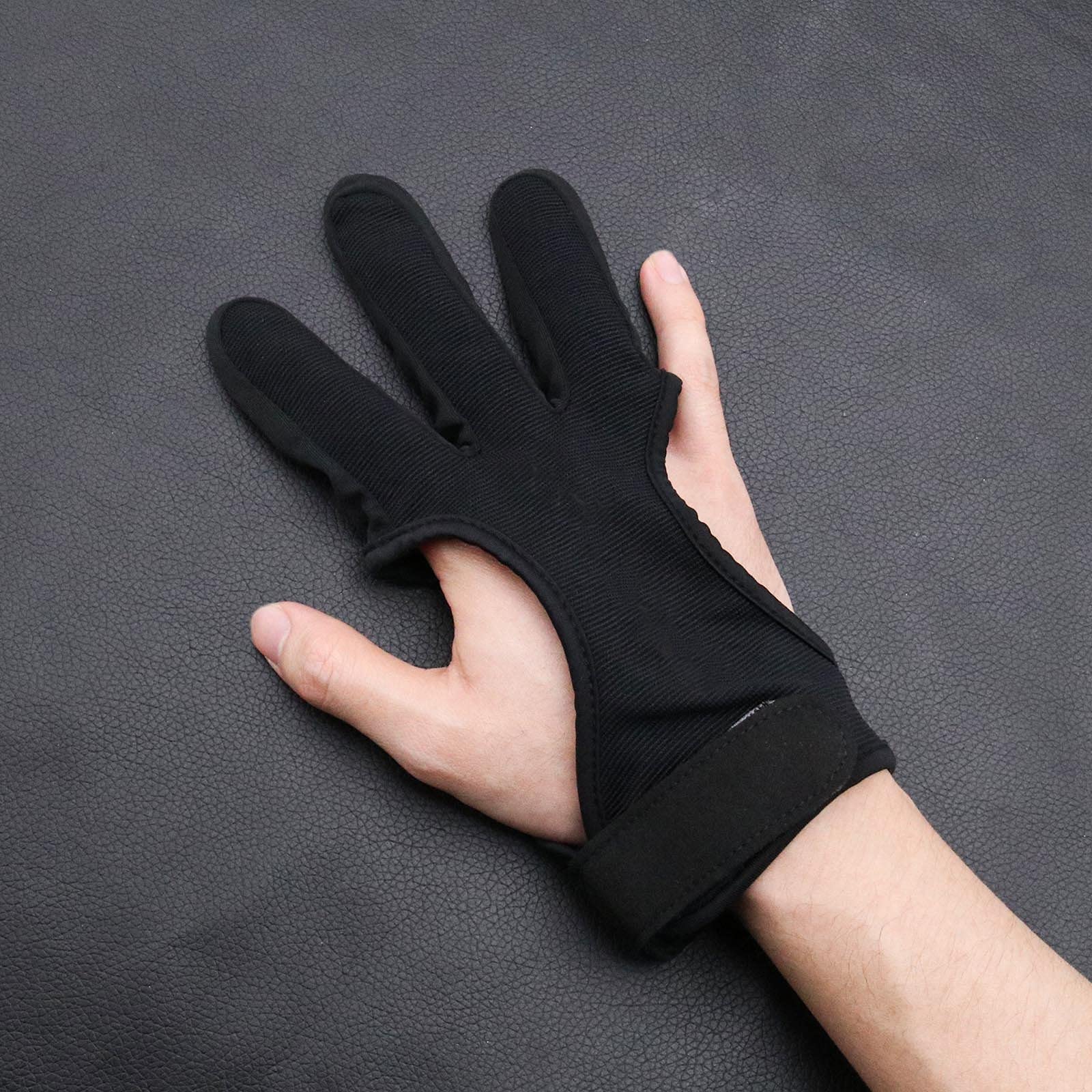 EMSea Guanto di protezione per tiro con l'arco, regolabile, flessibile, per tiro, sport, caccia, unisex, per adulti, giovani, 1 pezzo