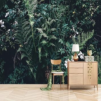 Modern Green Plant Leaf Wallpaper Wall Murals, Landscape Photo Decor Paintings Mural Living Room Bedroom Home Decor Creative Art Mural Wallpaper,59