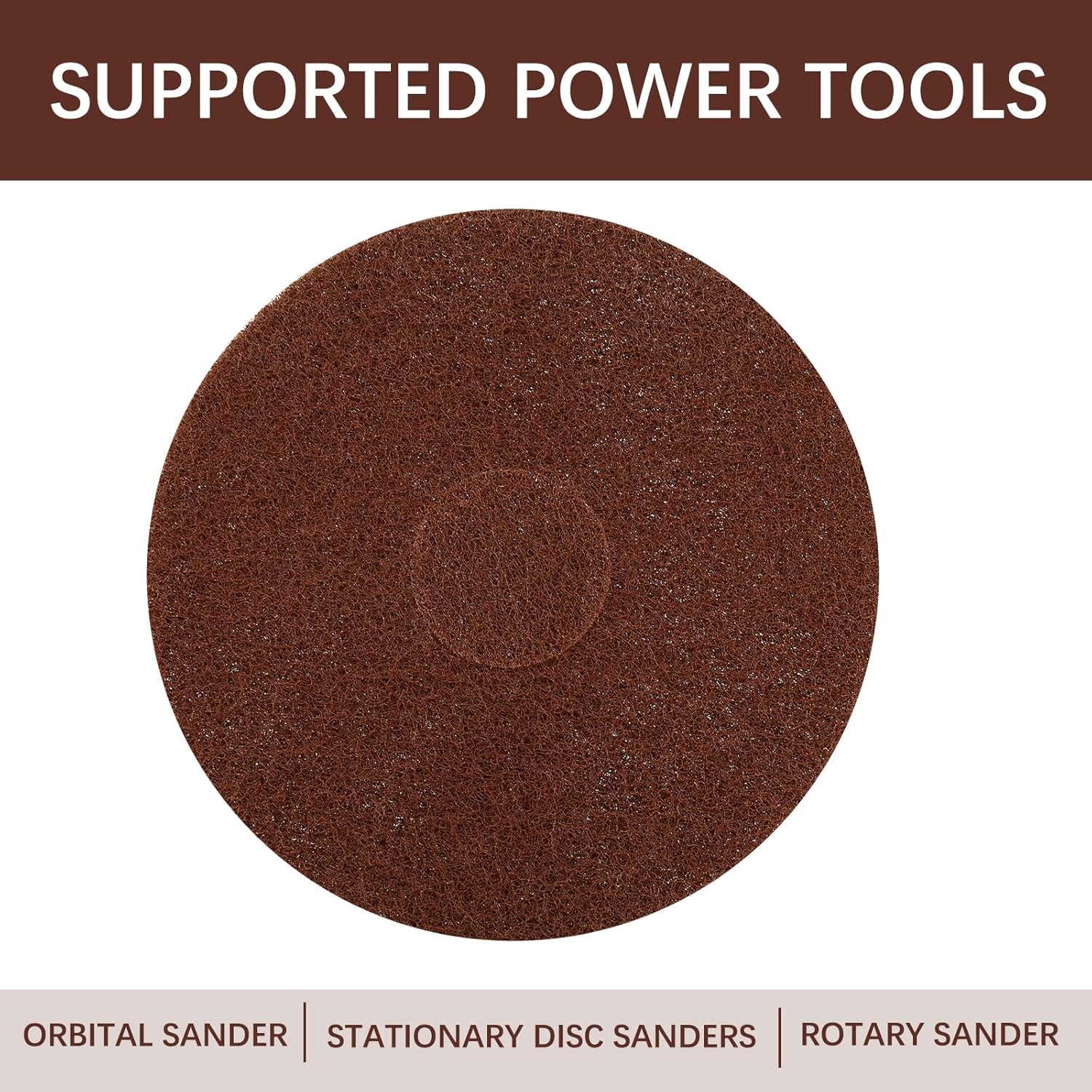 Scrubbing Disc for Oreck ORB550MC Orbiter Floor Machine,Orbiter Brown Scrub Pad Fits for Deep Cleaning and Stripping Hard Floors,12" Commercial Floor Scrubber Pad Fits for Heavy-Duty Cleaning,1 PCS