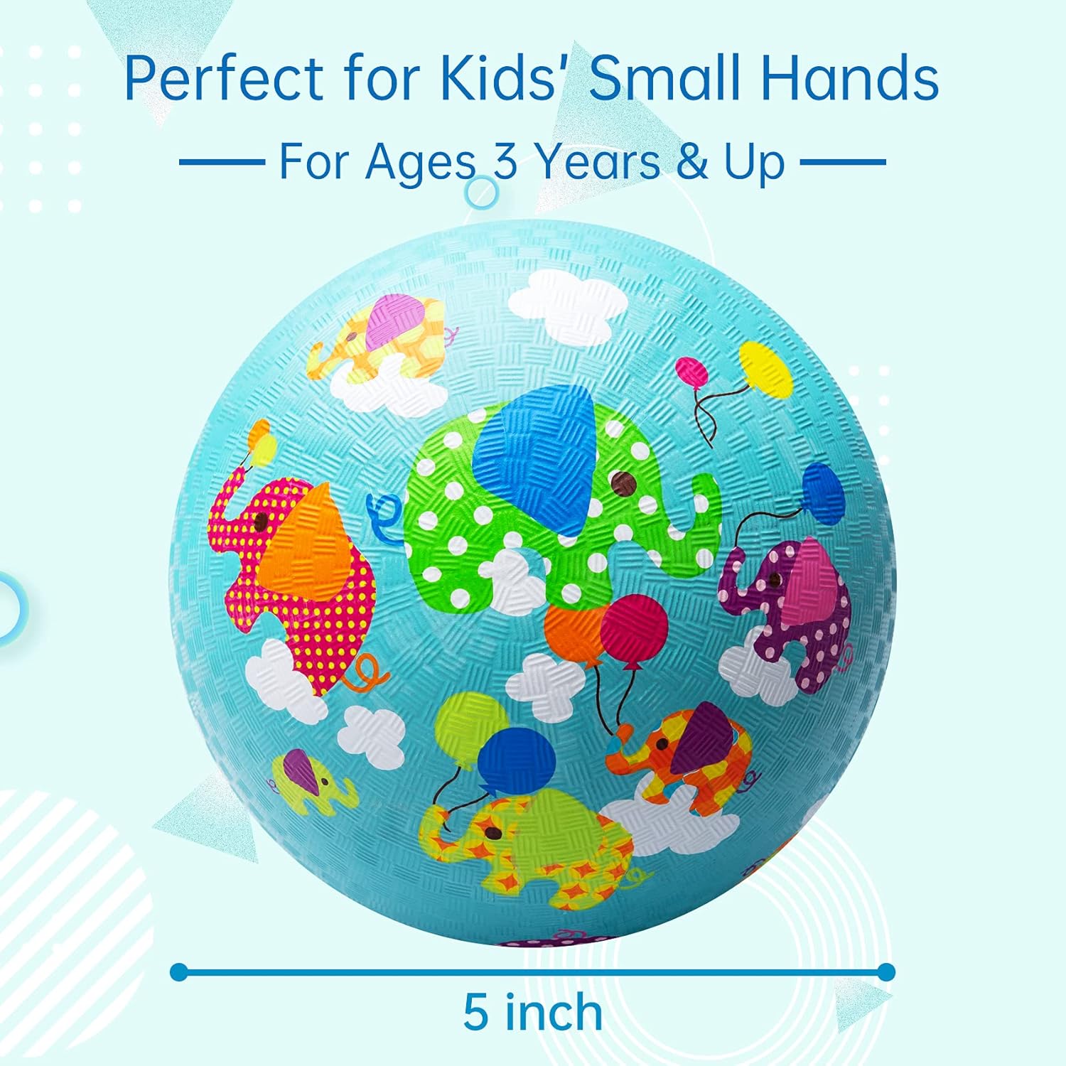 ZOOJOY Cartoon Playground Balls Toddlers,5" Rubber Kickballs,Outdoor/Indoor Ball Game for Kids,W/Pump : Sports & Outdoors